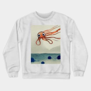 Squid Shooting Ink Crewneck Sweatshirt